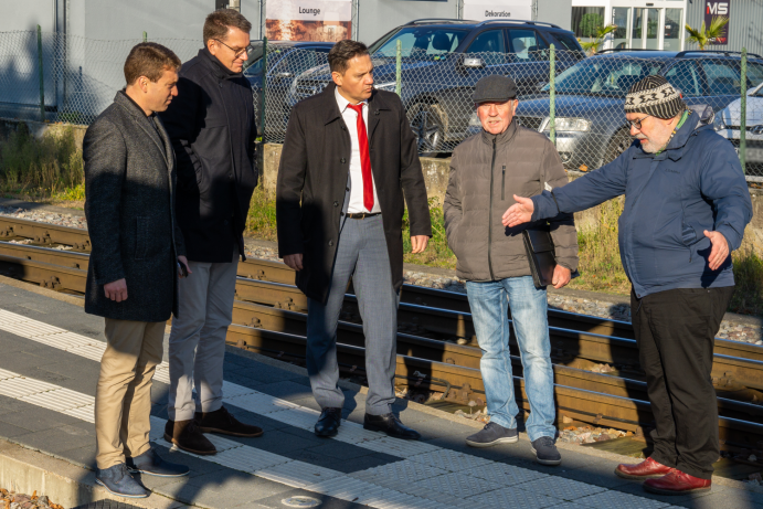Auf dem Foto von links H. Metz, H. Harms, H. Fechner, H. Meyer, H. Miedler

